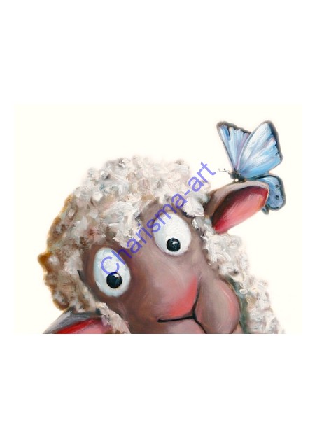 Peek-A-Baaah White Pendant Necklace