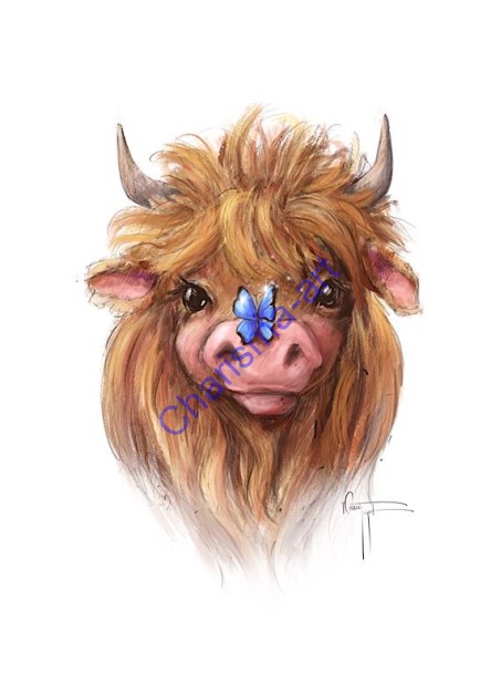 Highland Rendezmoo Coo Cow PRINT