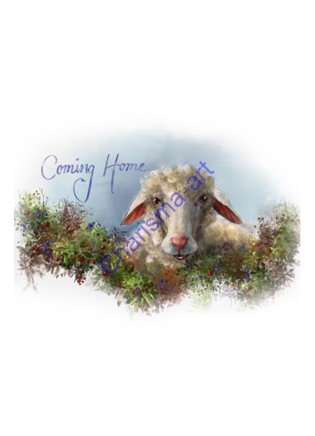 Lost Sheep Coming Home Digital Wall Art Prints