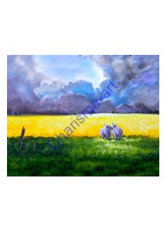 Love At first Sight Sheep Canvas PRINT