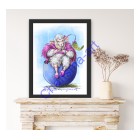 Eggstravagant Prints - Fancy Sheep In Egg Digital Painting