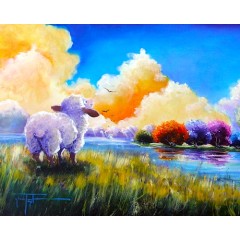 Religious Sheep Art