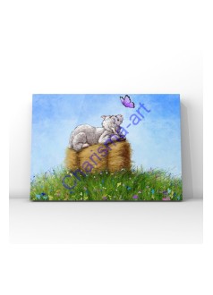 Enchanted By Ewe Sheep and Butterfly Art PRINTS