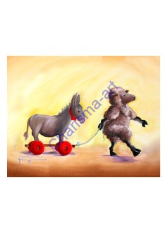Haulin' Ass Sheep Art