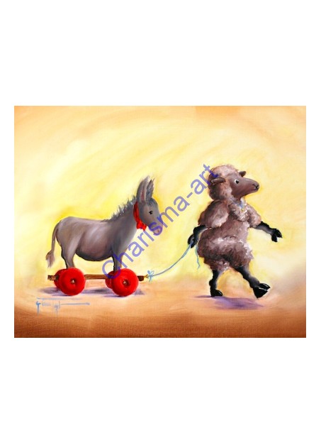 Haulin' Ass Sheep Art