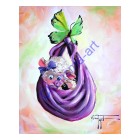 Coloring Page Little Blessing Kids Version 5x7 Digital Download