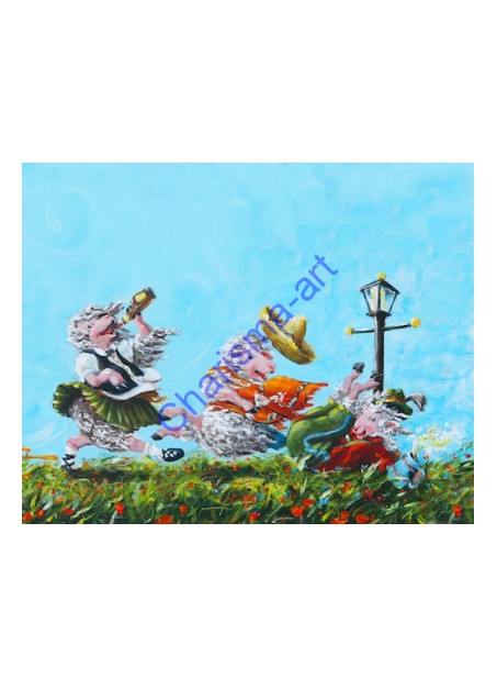 Three Sheeps To The Wind PRINT