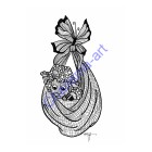 Coloring Page Little Blessing Adult Zen Version 5x7 Digital Download