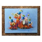 Feel The Groove Mouse Musicians Oil Painting