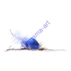 Grounded Feather Digital Painting Inspirational Quote Art