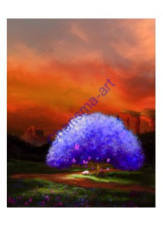A Light In The Valley Original Digital Painting