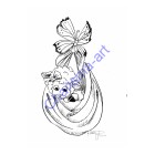 Coloring Page Little Blessing Kids Version 5x7 Digital Download