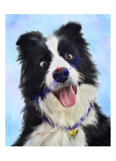 Very Close Friend Sheep Dog Print