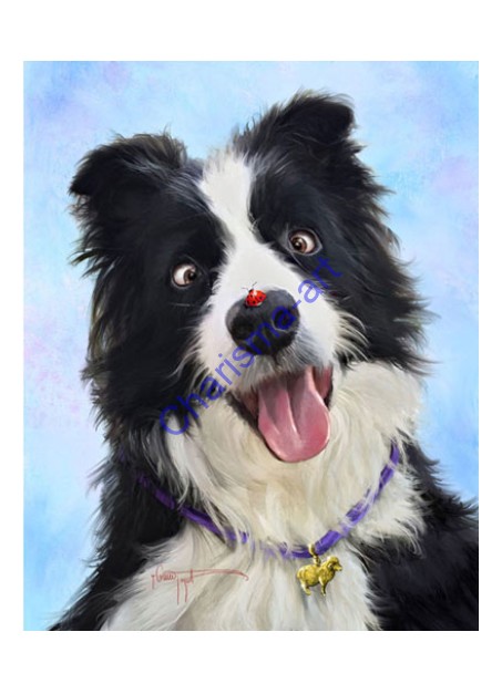 Very Close Friend Sheep Dog Print