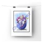 Eggstravagant Prints - Fancy Sheep In Egg Digital Painting