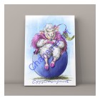 Eggstravagant Prints - Fancy Sheep In Egg Digital Painting