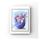 Eggstravagant Prints - Fancy Sheep In Egg Digital Painting