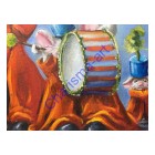 Feel The Groove Mouse Musicians Oil Painting