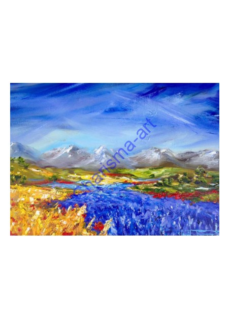 Lavender Gold Landscape PRINT