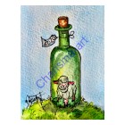 Vintage 2020 Wine Bottle PRINT